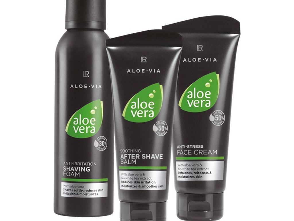 Aloe Vera Ošetřující Série pro Muže I (s Pěnou na Holení)